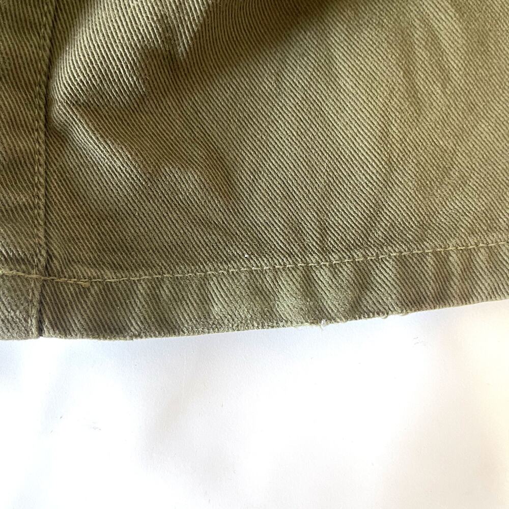 NILI LOTAN Mitchell High Rise Straight Leg Jeans in Army Green Size 10 - Picture 10 of 13